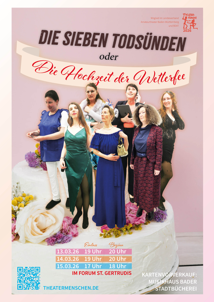 Plakat Die sieben Todsünden